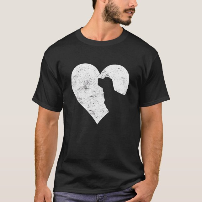 Camiseta Valentine's Day Heart Cute Labrador Dog Lover Dog  (Anverso)
