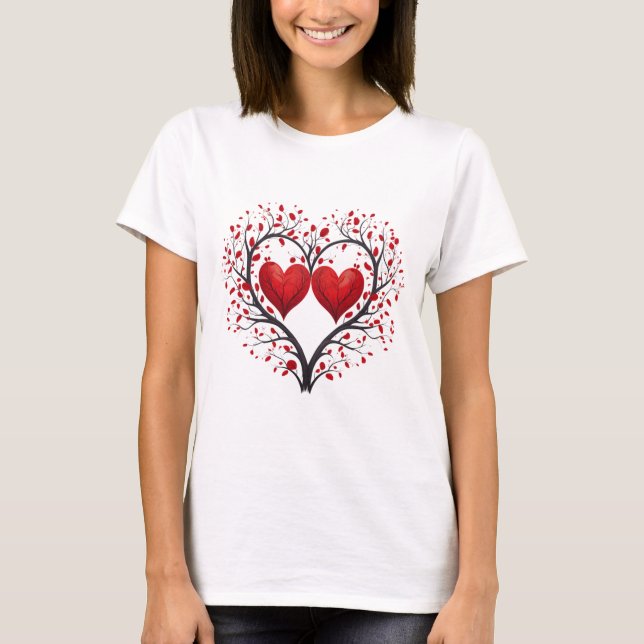 Camiseta Valentines Day Hearts (Anverso)