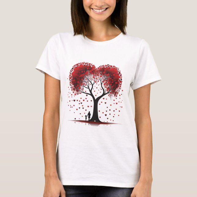 Camiseta Valentines Day Hearts (Anverso)