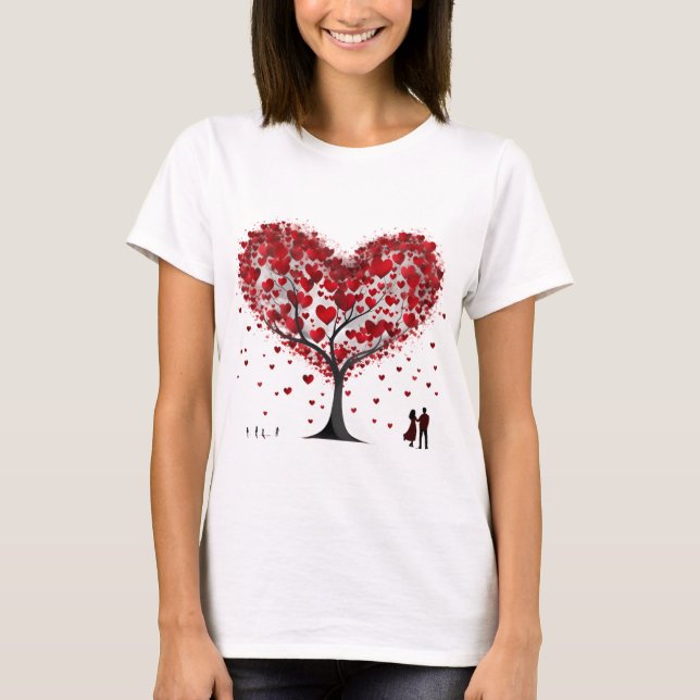 Camiseta Valentines Day Hearts (Anverso)