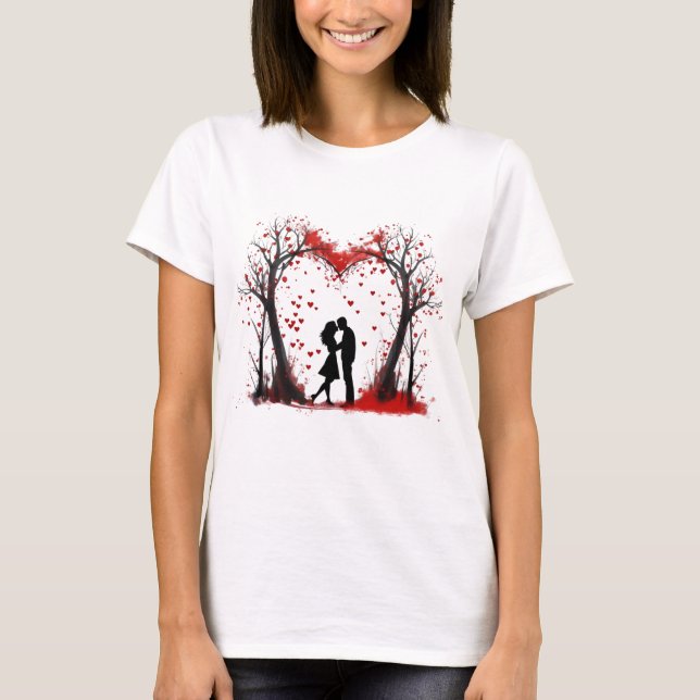 Camiseta Valentines Day Hearts (Anverso)