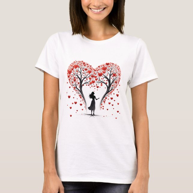Camiseta Valentines Day Hearts (Anverso)