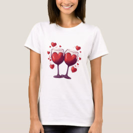 Camiseta Valentines Day Hearts