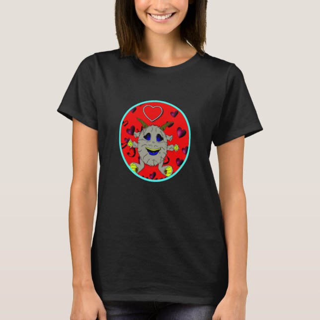Camiseta Valentine's Day hearts monster  8 (Anverso)