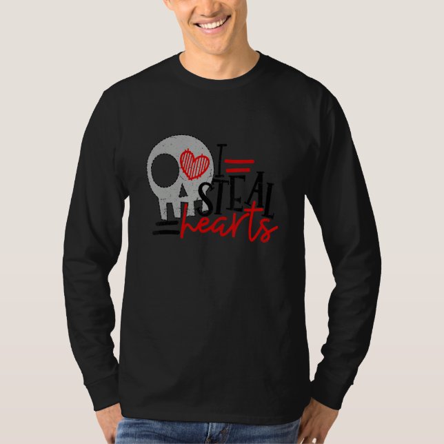 Camiseta Valentines Day I Steal Hearts Boys Kids Girls Wome (Anverso)
