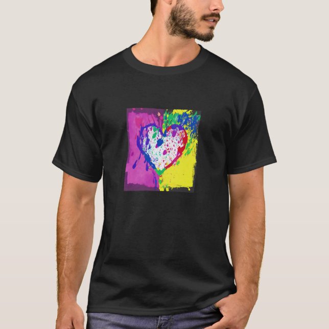 Camiseta Valentine's Day Love Heart Girlfriend Fiancée Wife (Anverso)