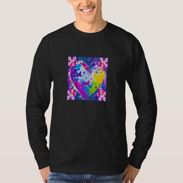 Camiseta Valentine's Day Love Heart Girlfriend Fiancée Wife (Anverso)