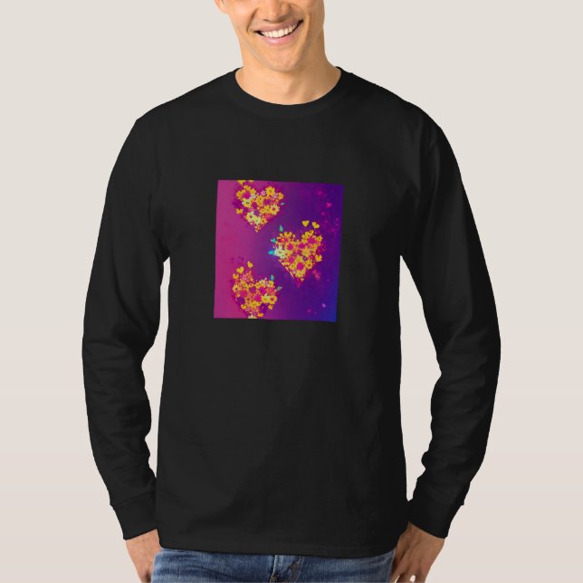 Camiseta Valentine's Day Love Heart Girlfriend Fiancée Wife (Anverso)