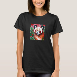 Camiseta Valentine's Day Love Heart Red Panda Girlfriend Fi