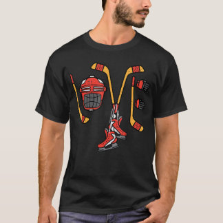 Camiseta Valentines Day Love Ice Hockey Sports Goalie Men B