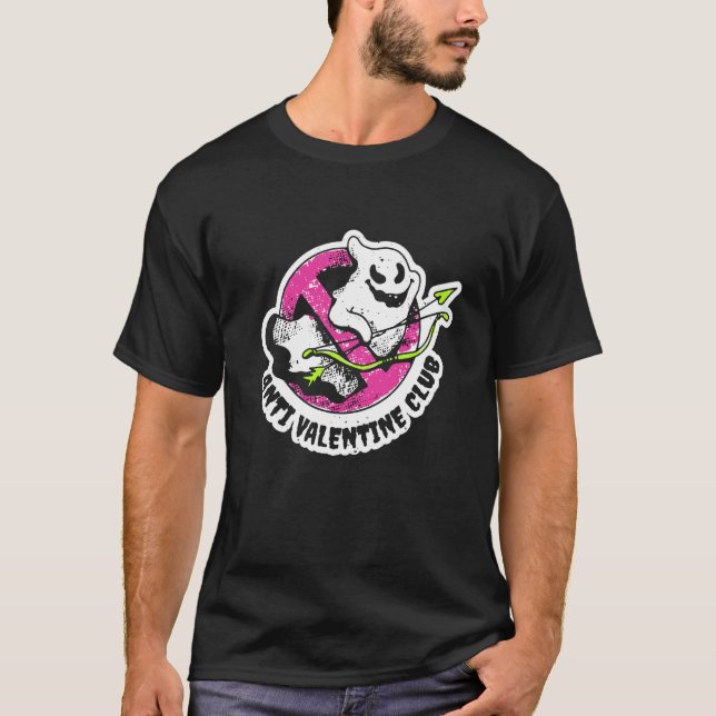 Camiseta Valentine's Day Outfit Anti Valentine Club (Anverso)
