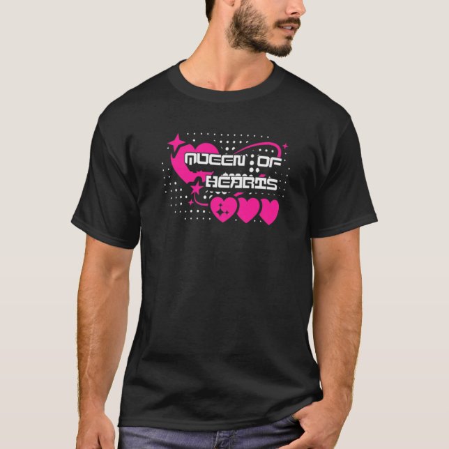 Camiseta Valentines Day Queen Of Hearts  1 (Anverso)
