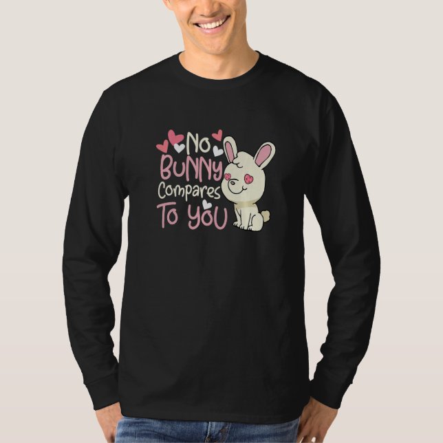 Camiseta Valentine's Day Romantic Bunny Rabbit Pun Gift Pre (Anverso)
