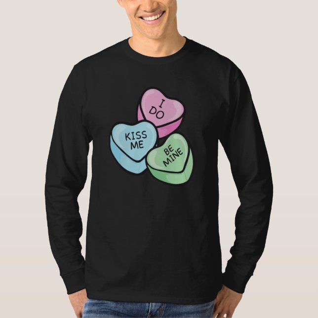 Camiseta Valentine's Day Saying Hearts (Anverso)