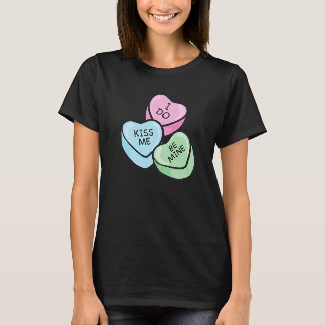 Camiseta Valentine's Day Saying Hearts (Anverso)