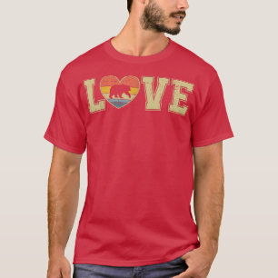 Camiseta Valentines Distressed Vintage Bear Lover Funny Ani