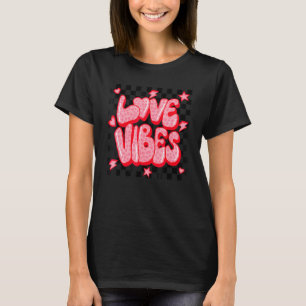 Camiseta Valentines Leopard Groovy controla el amor vibes V
