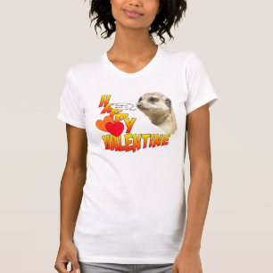 Camiseta Valentines Meerkat BFF T-Shirt