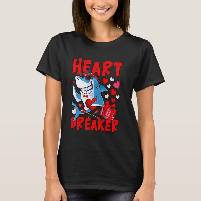 Camiseta Valentines Shark Breaker Valentine Shark Kid (Anverso)