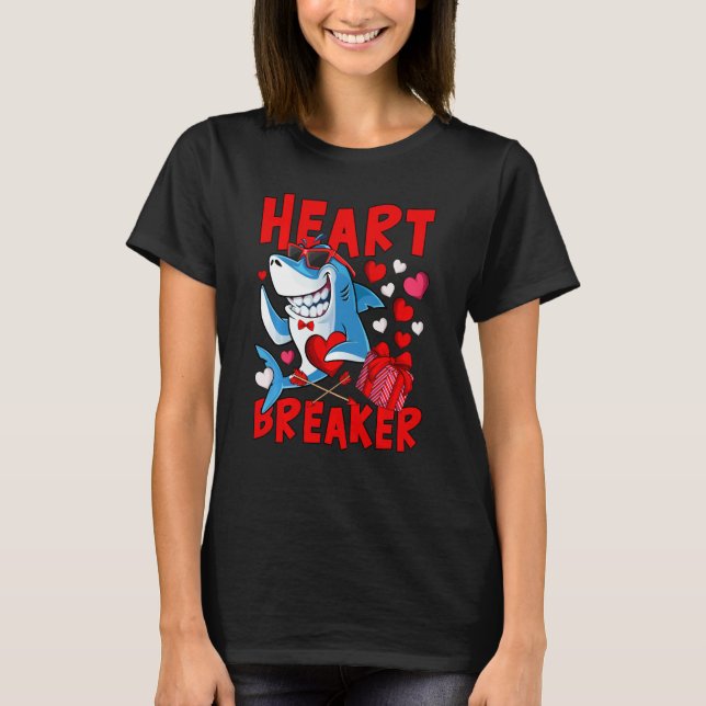 Camiseta Valentines Shark Breaker Valentine Shark Kid (Anverso)