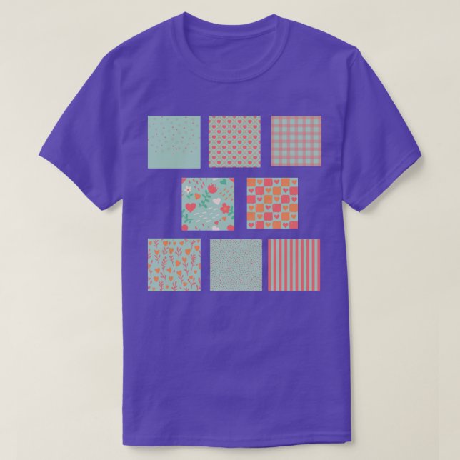 Camiseta Valentine's squares tshirt (Diseño del anverso)