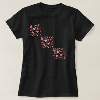 Camiseta Valentine's t-shirt with heart flowers