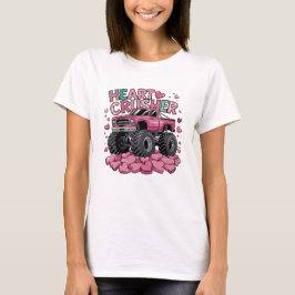 Camiseta Valentines Truck Heart Crusher