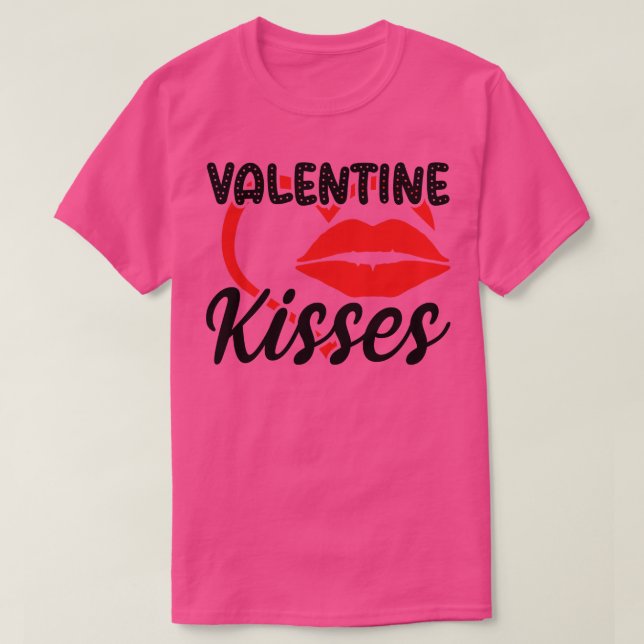 Camiseta Valentne Kisses (Diseño del anverso)