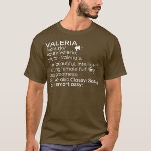 Camiseta Valeria Nombre Valeria Definición Valeria Mujer Na