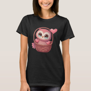 Camiseta Valetines Cute Little Owen Animal Love 5