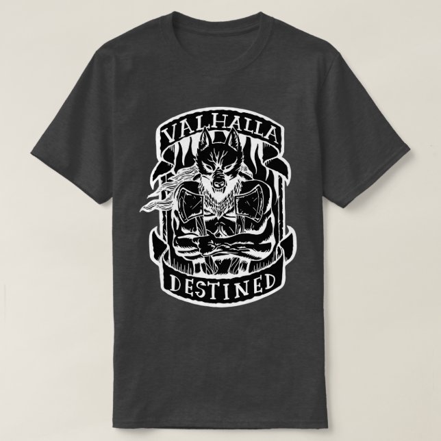 Camiseta Valhalla Destinada Invertida (Diseño del anverso)