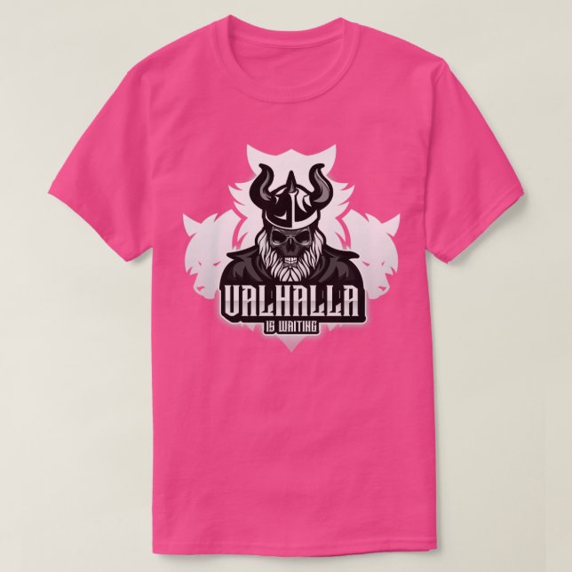Camiseta Valhalla está esperando a los lobos virulentos seg (Diseño del anverso)