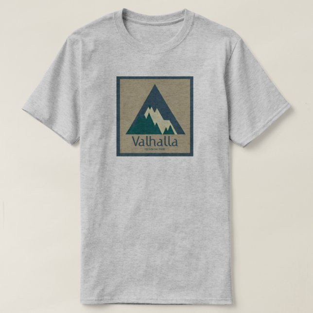Camiseta Valhalla Provincial Park Rústico (Diseño del anverso)