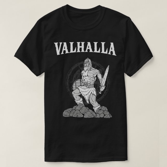 Camiseta Valhalla Viking Norse (Diseño del anverso)