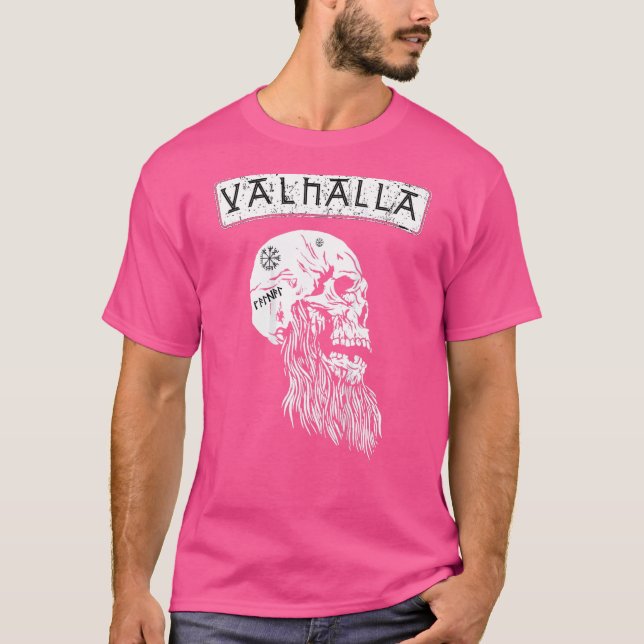 Camiseta Valhalla Warriors Berserker Vikings Odin Ragnar Ba (Anverso)