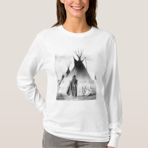 Camiseta Valiente Blackfoot, cerca de Calgary, Alberta,