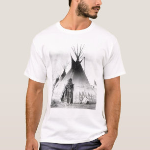 Camiseta Valiente Blackfoot, cerca de Calgary, Alberta,