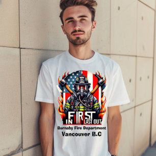 Camiseta Valiente bombero listo