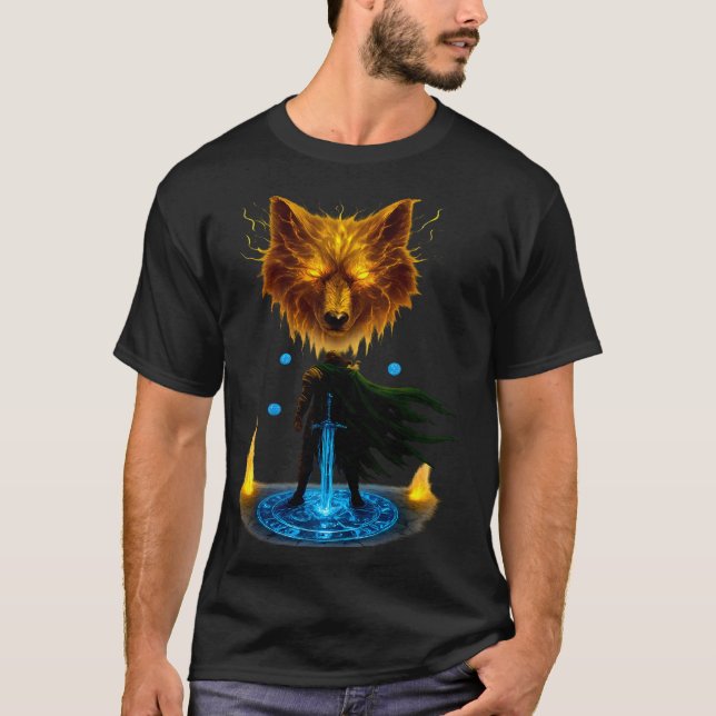 Camiseta Valiente Caballero Listo para la Batalla (Anverso)