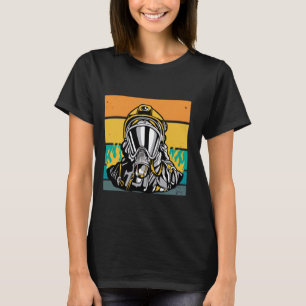Camiseta Valiente héroe bombero del bombero El fuego de res