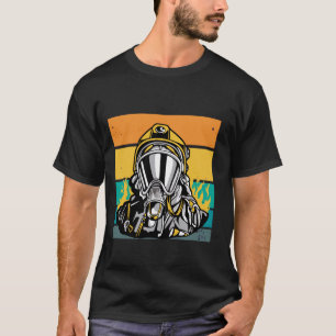 Camiseta Valiente héroe bombero del bombero El fuego de res