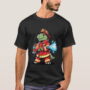 Camiseta Valiente Personalizado de bomberos de Dino