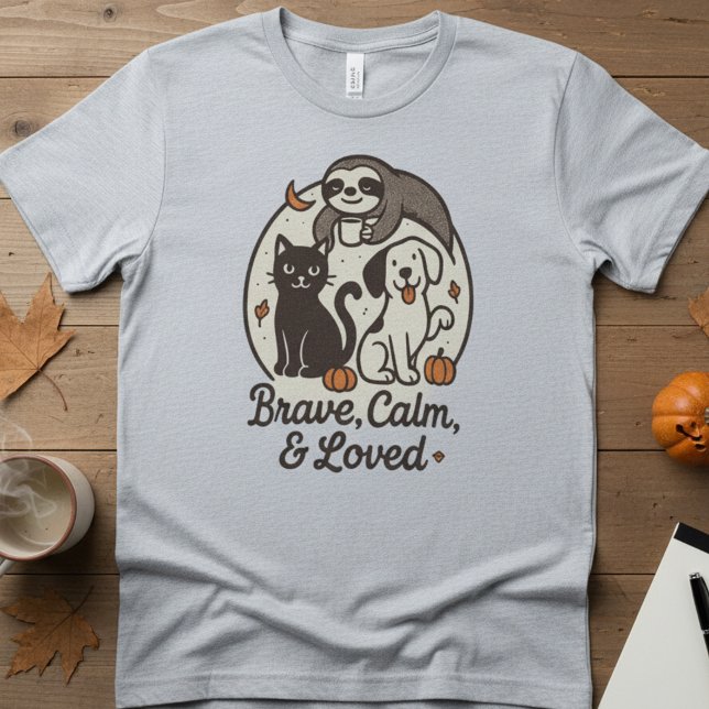 Camiseta Valiente, Tranquilo y Amado — Trío de Animales Ado (Subido por el creador)