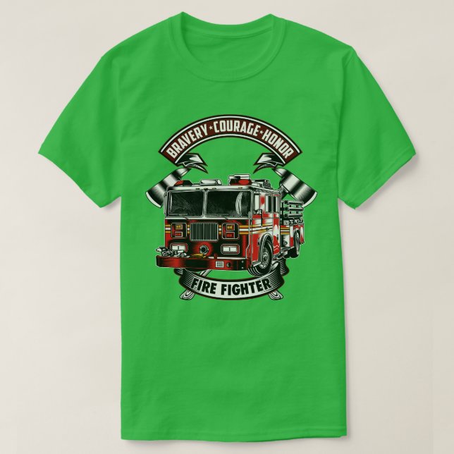 Camiseta Valiente valentía Honor Firefiridor (Diseño del anverso)