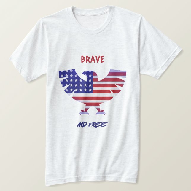 Camiseta Valiente y libre (Anverso del diseño)