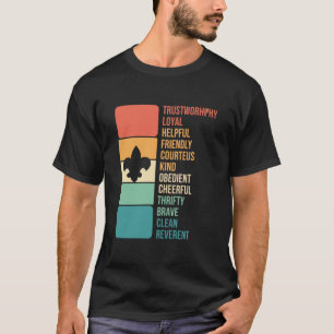 Camiseta Valioso Explorador Infantil Leal Útil Amistoso de