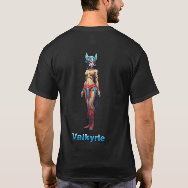 Camiseta Valkirie de ojos rojos (Reverso)