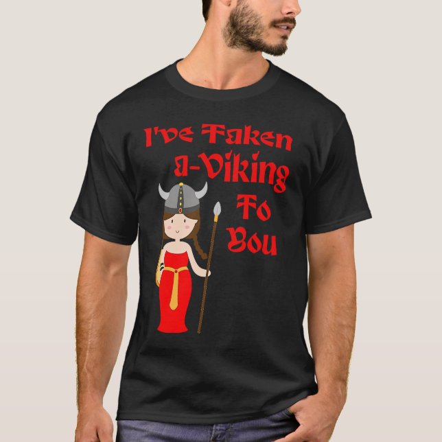 Camiseta Valkyrie te he llevado un Viking a Shieldmaiden V (Anverso)