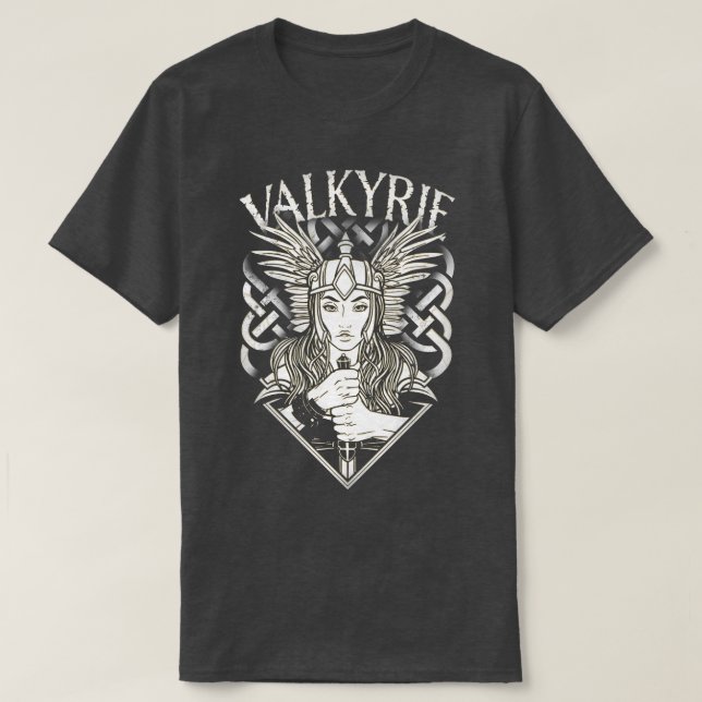 Camiseta Valkyrie Valhalla Mythology Norse Viking Sh (Diseño del anverso)