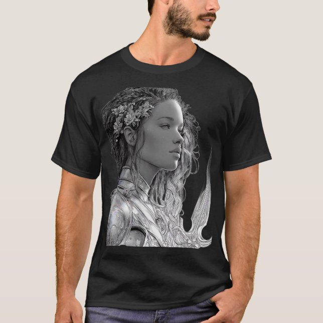 Camiseta "Valkyrie Warrior Goddess Fantasy Art T-Shirt (Anverso)